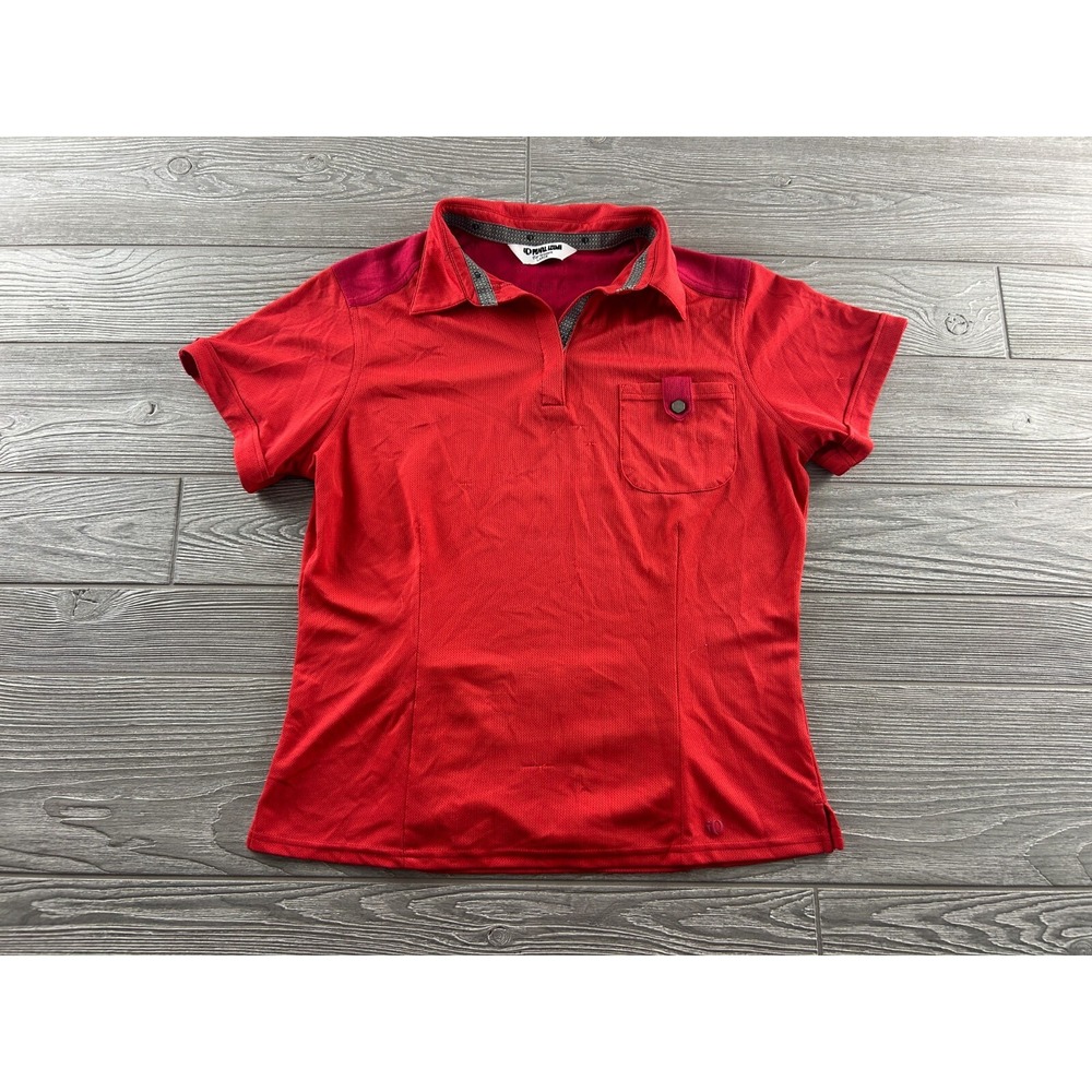 Pearl iZumi Ultra Sensor Polo Shirt Womens Size Large Red Breathable Cycling